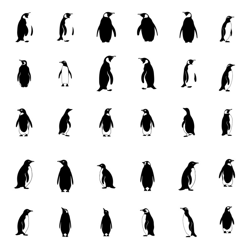 Sea Penguin Svg, Penguin Clipart, Penguin Svg Cut Files, Circuit Files
