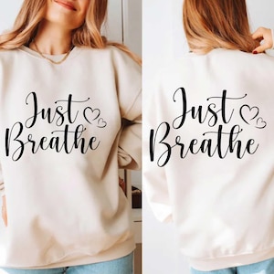 Just Breathe Svg, Just Breathe Cytat Png, Just Breathe Projekt SVG PNG, Dandelion Svg, Rozdział Momlife Png, Prezent Dla Mamy, Self Care Png, Svg