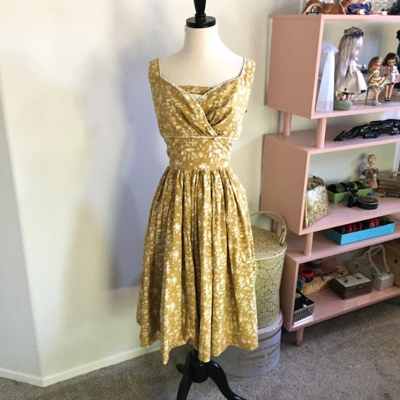 1950s Novelty Print Sundress M L