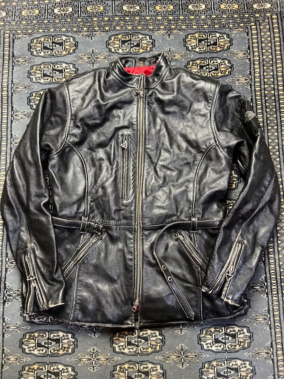 Vtg Harley Davidson Womens Leather Jacket Size M