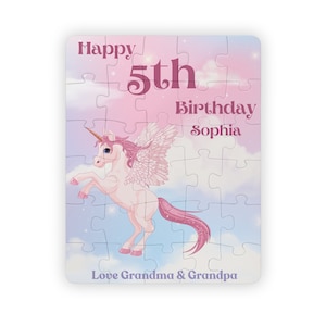 Birthday Gift for Girls ~ personalized gifts for girls ~ personalized toddler girl gifts ~ gift puzzled ~ Unicorn gift for girls