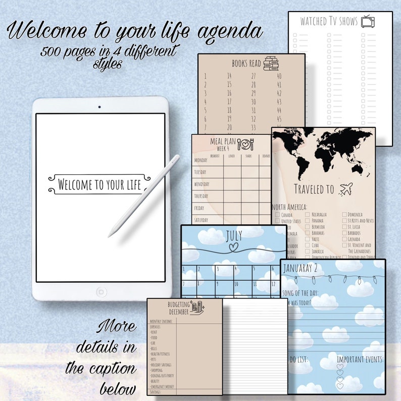 Welcome to your life Digital Agendal Journal Planner image 1