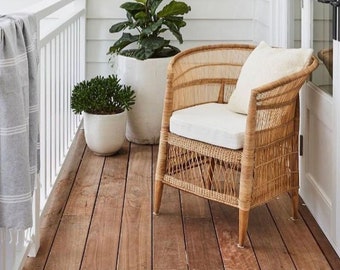 Malawi Chair | Authentic, iconic and original Malawi Chair | Handwoven cane   rattan chair | Coastal farmhouse natural fibres