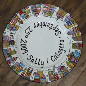 Wedding Platters - Personalized City Scapes