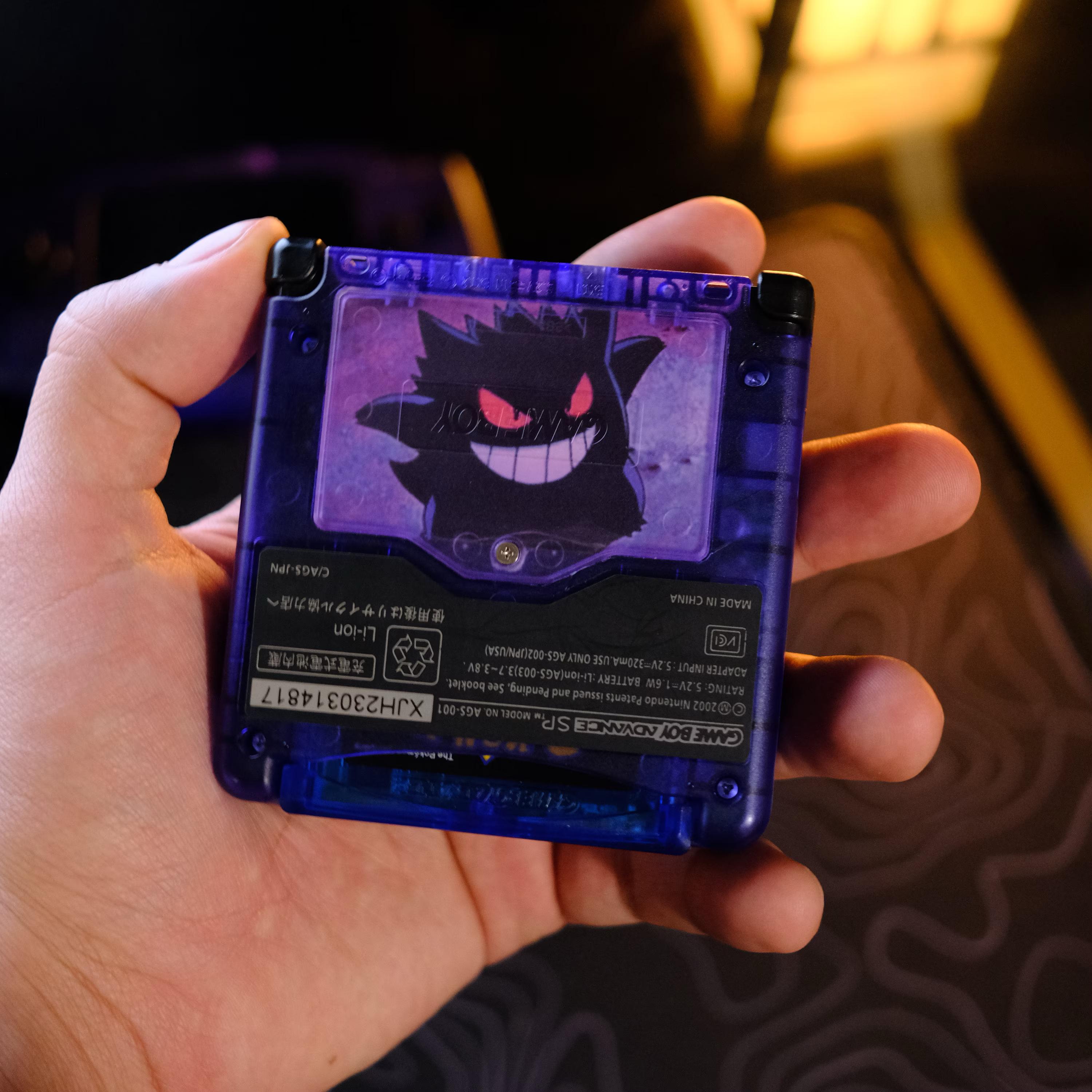 Custom Gengar Gameboy Advanced SP Shell 3 Day Shipping! - Etsy