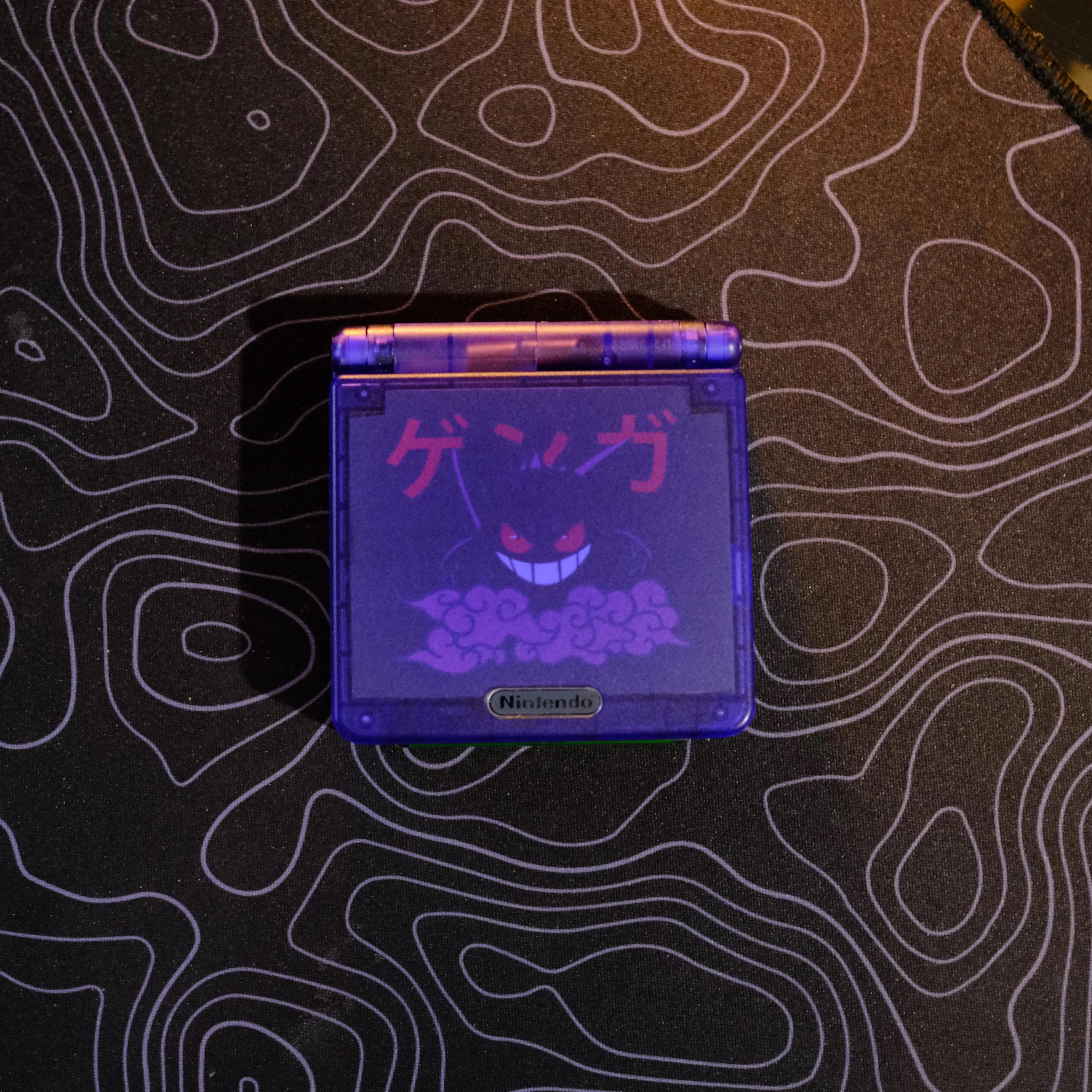 Custom Gengar Gameboy Advanced SP Shell 3 Day Shipping! - Etsy