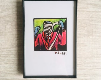 The Invisible Man Print: Universal Monsters Art, Claude Rains (4x6 inch)