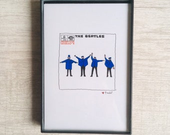The Beatles HELP! Album Art Print: Music Lover Gift (4x6 inches)