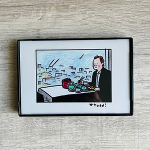 Lost in Translation Print: Bill Murray Art, Sofia Coppola Film (4x6 inches)