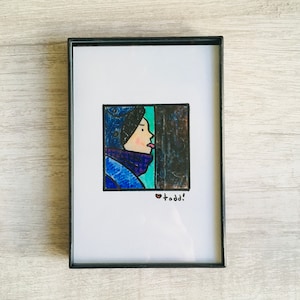 Impresión de asta de bandera con la lengua movible "Una historia de Navidad" (10 x 15 cm)