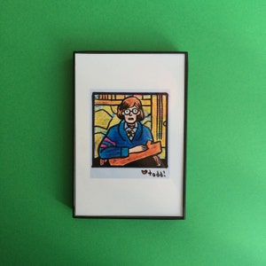 Twin Peaks, Log Lady, Art, Print, 4 x 6 inches, television, TV, illustration, David Lynch, gift idea, wall decor