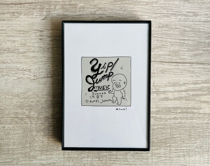 Daniel Johnston - YIP/JUMP MUSIC - Print, 4 x 6, Portrait, Art, Wall, Record Cover, Music, Gift, Hi How Are You, Pop Culture, Album