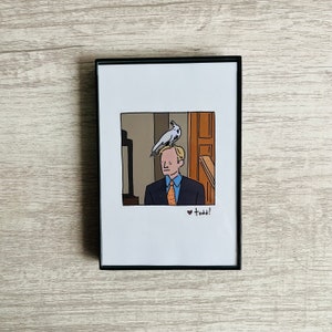 Frasier - NILES CRANE - Print, 4 x 6 inches, TV, framed artwork, wall decor, art, actor, sitcom, David Hyde Pierce