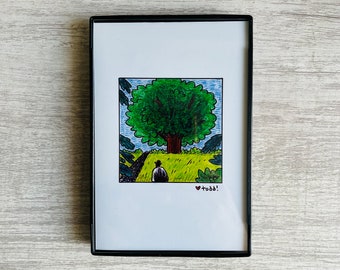 The Shawshank Redemption - 4 x 6 inch PRINT, Art, Movies, Illustration, Wall Decor, Stephen King, Morgan Freeman