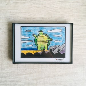 MST3K - Gamera - 4x6 inch Print, Joel, Crow, Tom Servo, Robots, Movies, Pop Culture, Mystery Science Theater 3000
