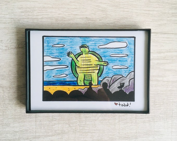 MST3K - Gamera - 4x6 inch Print, Joel, Crow, Tom Servo, Robots, Movies, Pop Culture, Mystery Science Theater 3000