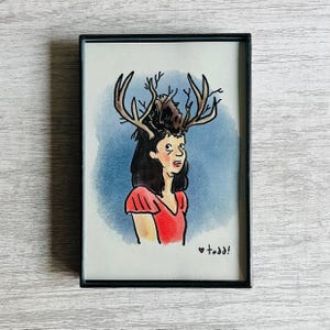 Widow's Bay Print - Patricia's Party Hat Watercolor Art (4x6)