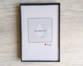 Wilco - A Ghost is Born, Art, Print, 4 x 6 inches, music, record cover, album art, illustration, gift idea, wall decor