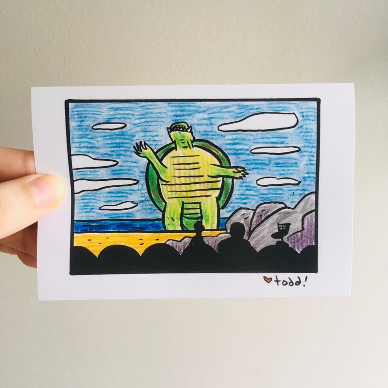 MST3K Gamera 4x6 inch Print, Joel, Crow, Tom Servo, Robots, Movies, Pop Culture, Mystery Science Theater 3000 image 3