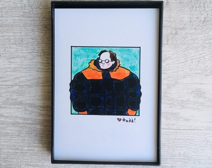 Gore-Tex Jacket - Print, 4 x 6 inches, TV, framed artwork, wall decor, art, George Costanza, Seinfeld