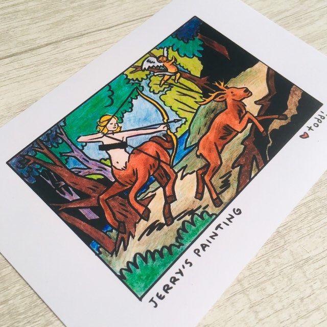 Parks & Rec / Jerry’s Painting Print, 4 x 6 inches, Leslie Knope, Tom