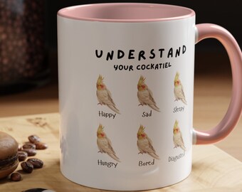 Tazza con simpatico cacatua: regalo perfetto per gli amanti degli uccelli