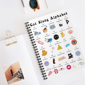 Cat Slang Notebook for Cat Lover,  Funny Writing Journal for Cat Owner, Notepad for Veterinarian, Funny Cat Abcs Journal, Cat Themed Book