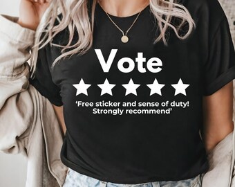 Maglietta divertente da consigliare: maglietta unisex sarcastica per il giorno delle elezioni