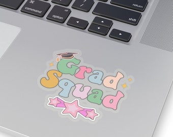 Adesivo Grad Squad, regalo di laurea, adesivo per laptop