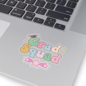 Sticker Grad Squad pour diplômé, cadeau pour l'obtention du diplôme, Sticker sur le thème pour diplômé, joli cadeau pour diplômé, Sticker pour ordinateur portable pour nouveau diplômé