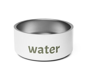 water pet bowl olive