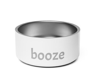 booze pet bowl grey