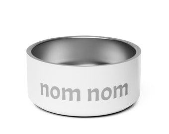 nom nom pet bowl grey