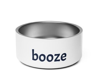 booze pet bowl navy