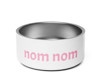 nom nom pet bowl pink