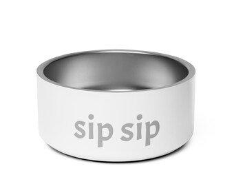 sip sip pet bowl grey