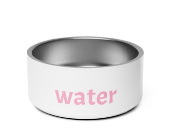 water pet bowl pink