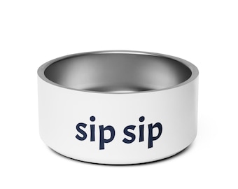 sip sip pet bowl navy