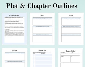 Three Act Structure Novel Outline Printable Writing Planner