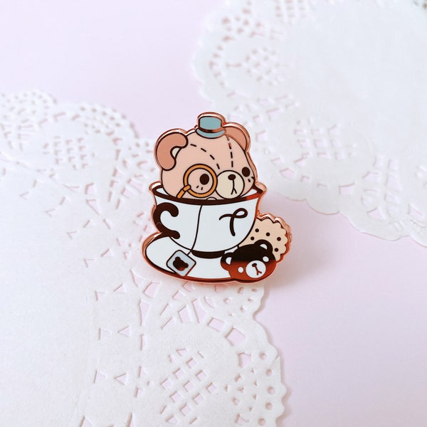 Theodore the antique teddie - Enamel Pin