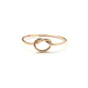 Dainty, Simple Knot Stacking Ring, Best Friends Jewelry, Intention Ring, Promise Ring, Engagement Band, 14k Gold Fill - Knot Ring