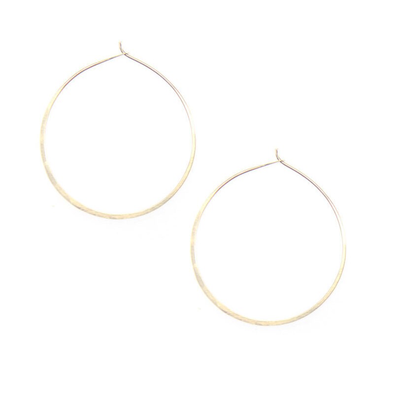 Simple Classic Round Hoop Minimal Hoop 