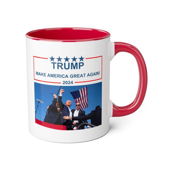 Donald Trump 2024 Ceramic Coffee Mug, 11 oz. Cup Mug Trump Mug, Trump Gift