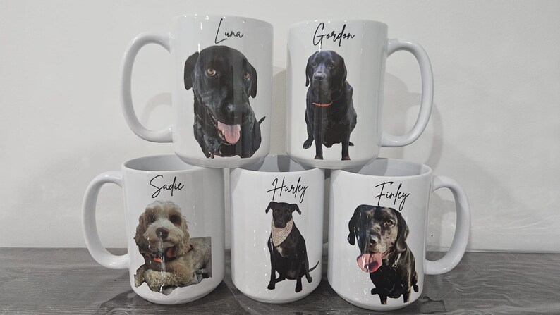 custom pet mug, custom dog mug, Gift For Pet Parents, Dog Lover, dog remembrance gift afbeelding 7