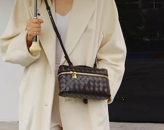 Woven Handbag,Small Shoulder Bag,Weaved Top Handle Bag,Elegant Evening Bag