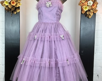 Purple party dress Baby Girls Black stars Lace Satin Holiday gift Party Retro UK