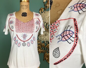 Vintage 70s Net Mesh White Tee 100% Cotton Size XS/M - Etsy 正規品が格安入手 1970sヴィンテージコットンメッシュTシャツ Tシャツ/カットソー(半袖/袖なし)