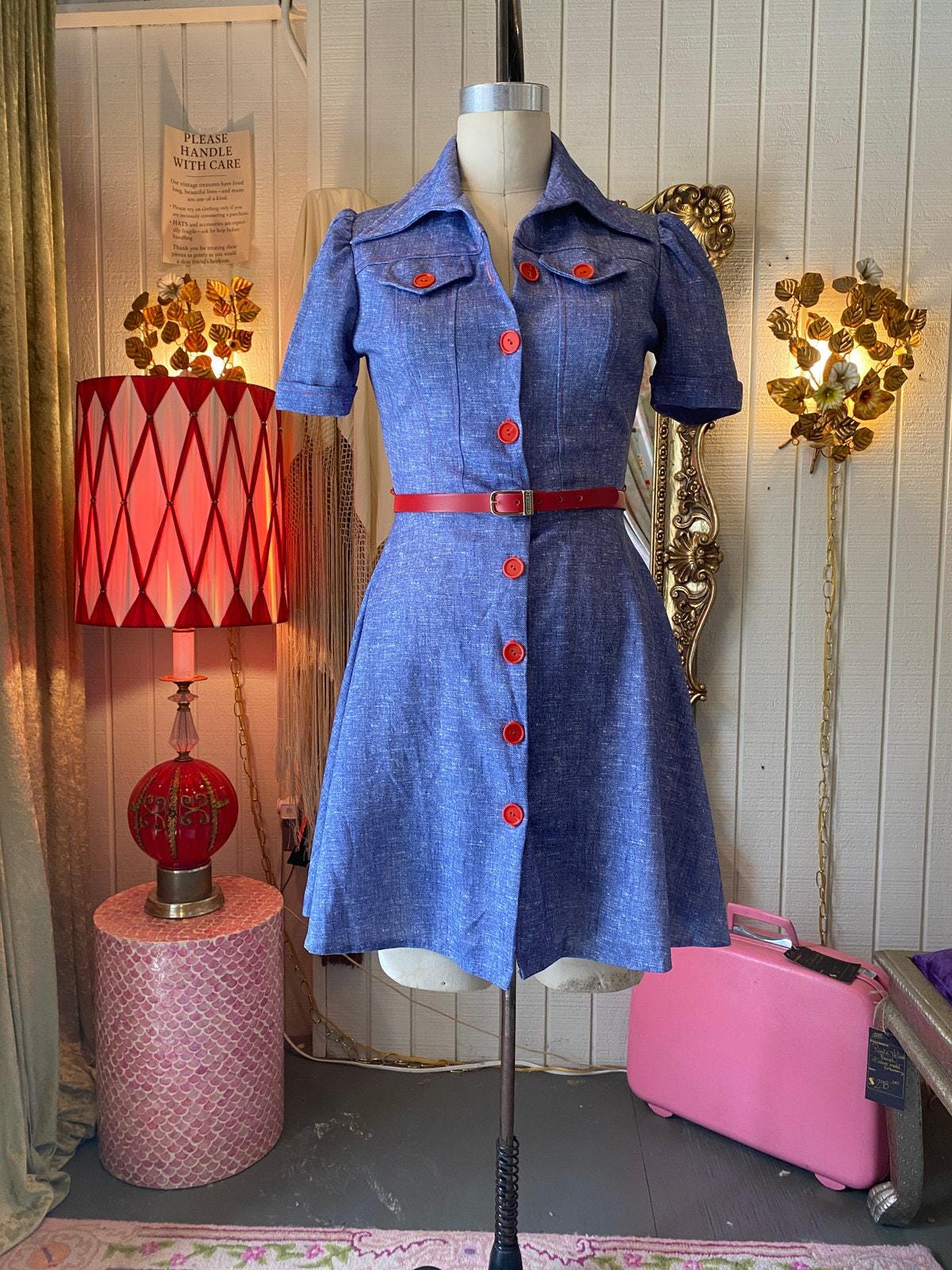 70s Denim Mini Dress