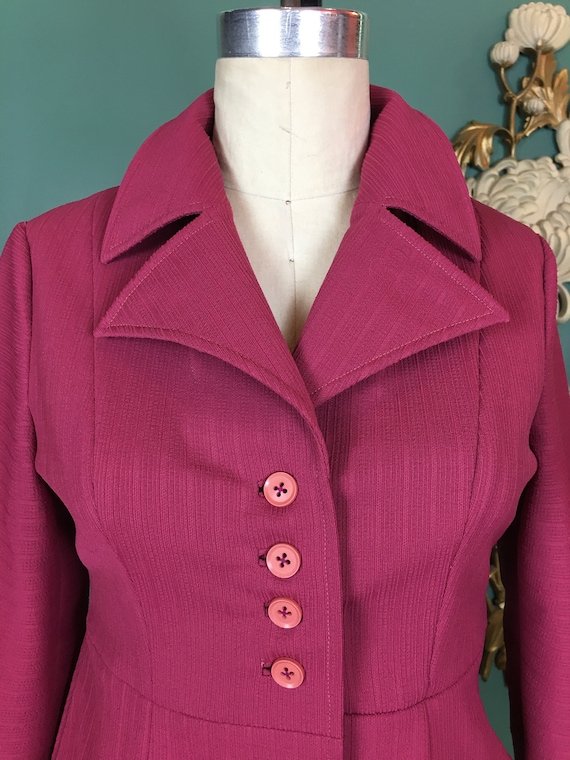 1970s jacket, polyester blazer, vintage 70s jacke… - image 2
