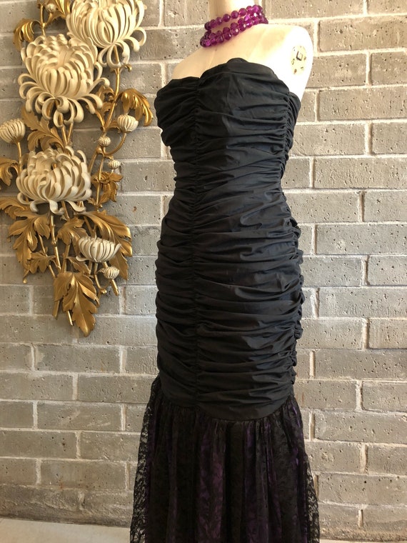 1980s Cocktail Dress Vintage Coffin 